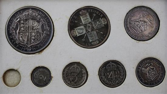 A George V 1911 proof coin set,